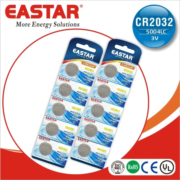 3V Cr2025 Lithium Button Cell Li-Mno2 Battery