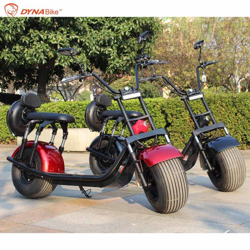 Anti-Theft Electric Scooter 1500W/2000W Motor Removable Lithium Battery Citycoco