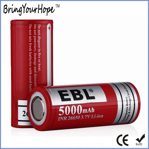 26650 Li-ion Cell 3.7V Rechargeable Battery 5000mAh