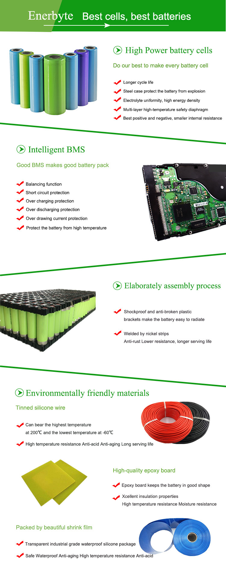 Customerized Li-ion Battery and LiFePO4 Battery Pack 3V to 120V