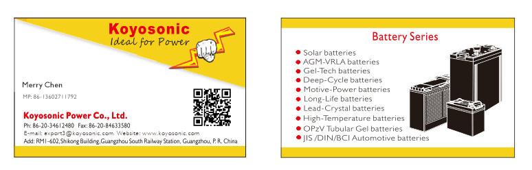 Lead Carbon Koyosonic 2V 300ah Solar Battery Lead Carbon Battery 2V