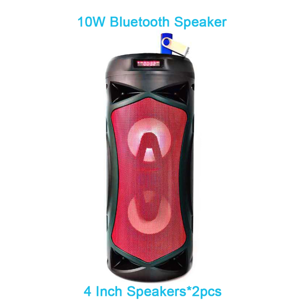 10W Party Wireless Rechargeable Speaker Party Box with Jbl Lighting Bluetooth Audio Sound Speaker Box Amplifier