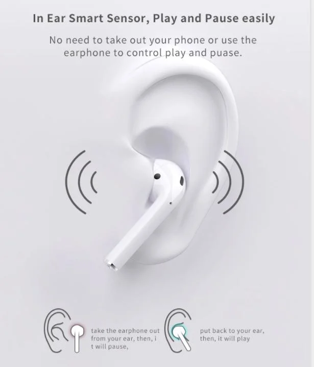 Factory Wholesale Tws Earphone in Ear Headphones Active Noise Cancelling for Ios 7, 8, 9