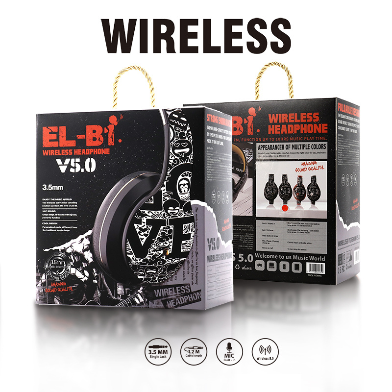 Foldable Stereo Sound TF Card Support Wireless Headphones