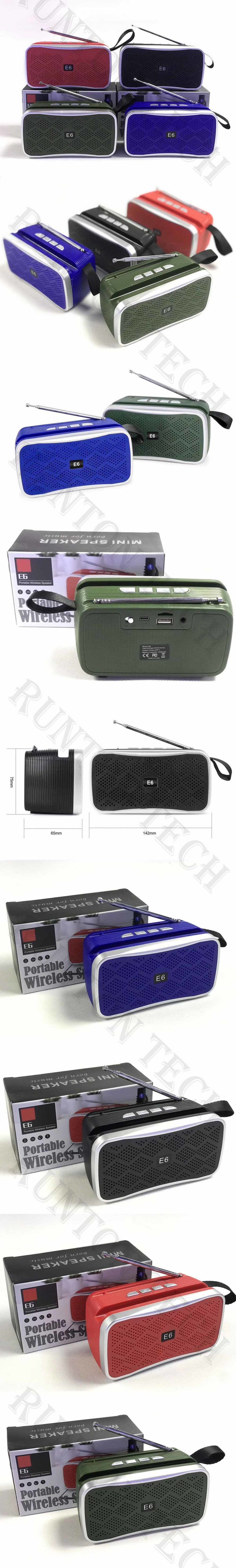 E6 New Style Factory Cheap Portable Outdoor High Quality Bluetooth Speaker