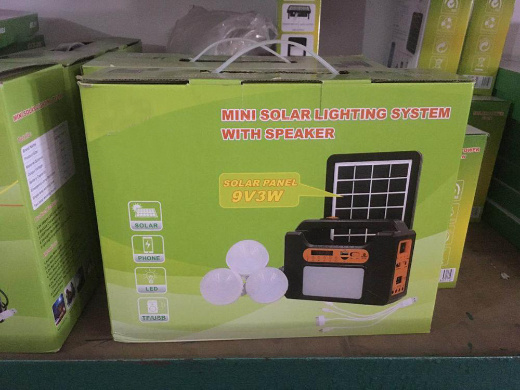 Outdoor 3in1 Portable Mini Solar Light Kits System with Bluetooth Speaker FM Radio