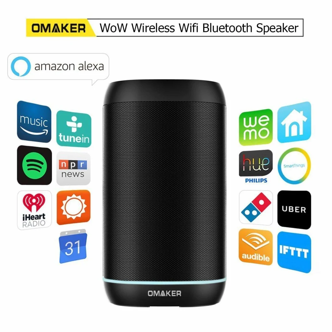 W55 WiFi Speaker Voice Control Speaker Ai Smart Speaker Amazon Alexa Voice System AVS System