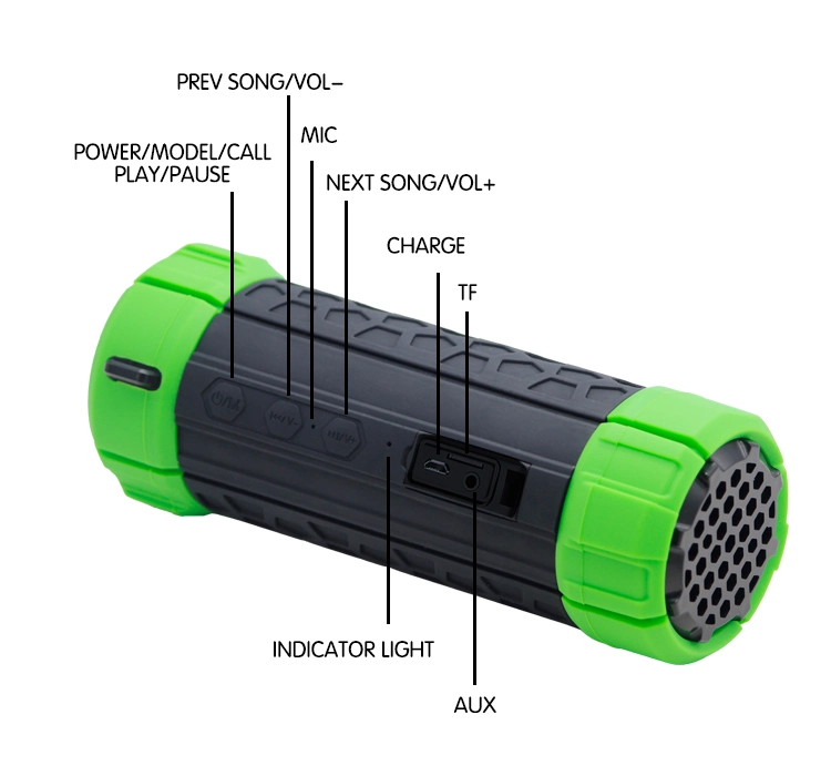 Waterproof Subwoofer Speaker Dual Diaphragm Stereo Portable Bluetooth Speaker Wholesale Price HiFi Speaker