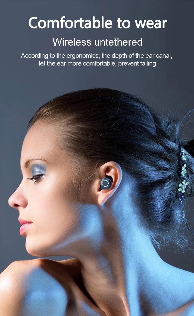 Tws Earbud T10 Ipx5 Earphones Bt 5.0 in-Ear Touch Wireless Headset