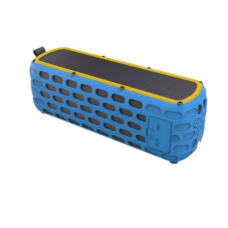 Solar-Powered Bluetooth Speaker Portable Hook-up Wireless Bluetooth Speaker