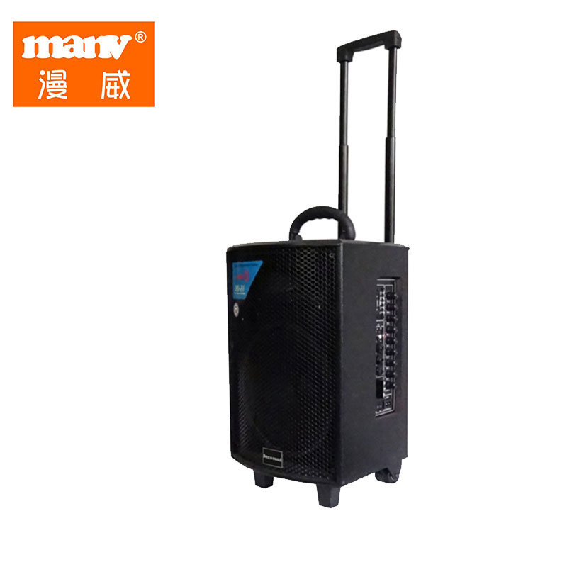 Audio Sound Loud Trolley Portable Outdoor Wireless Chargeable Woofer Bluetooth Karaoke Speaker