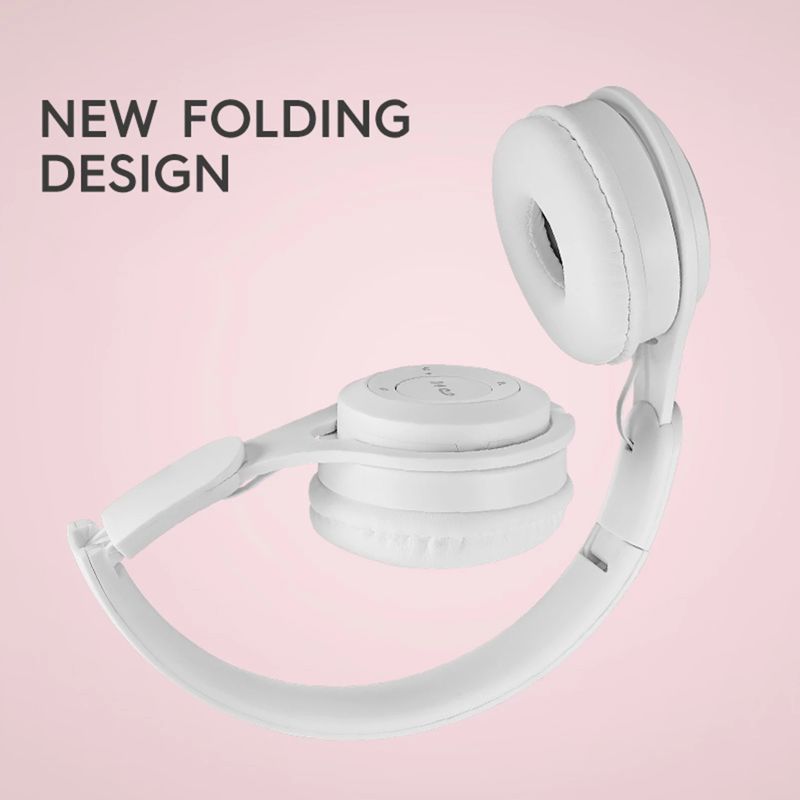 Stereo Headphones Wireless Bluetooth Headphones Music Headset with Mic Earphone