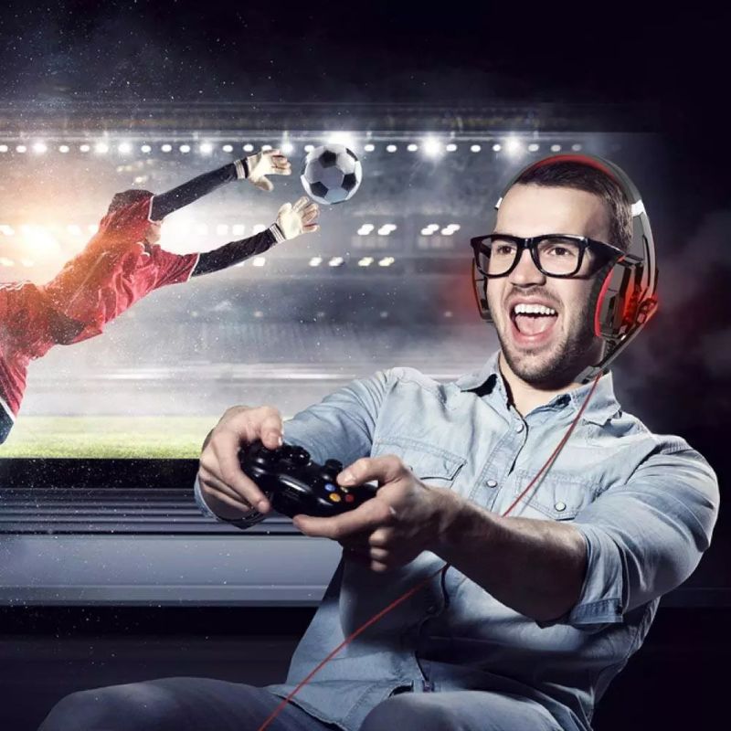 Hot Selling Game Wired Headphones Computer Headsets with Mic