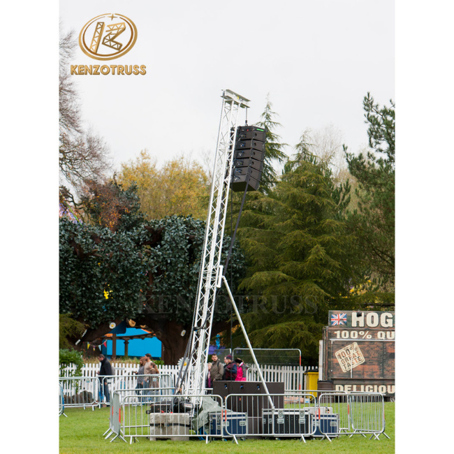 Aluminum Line Array Speaker Truss Tower Stand