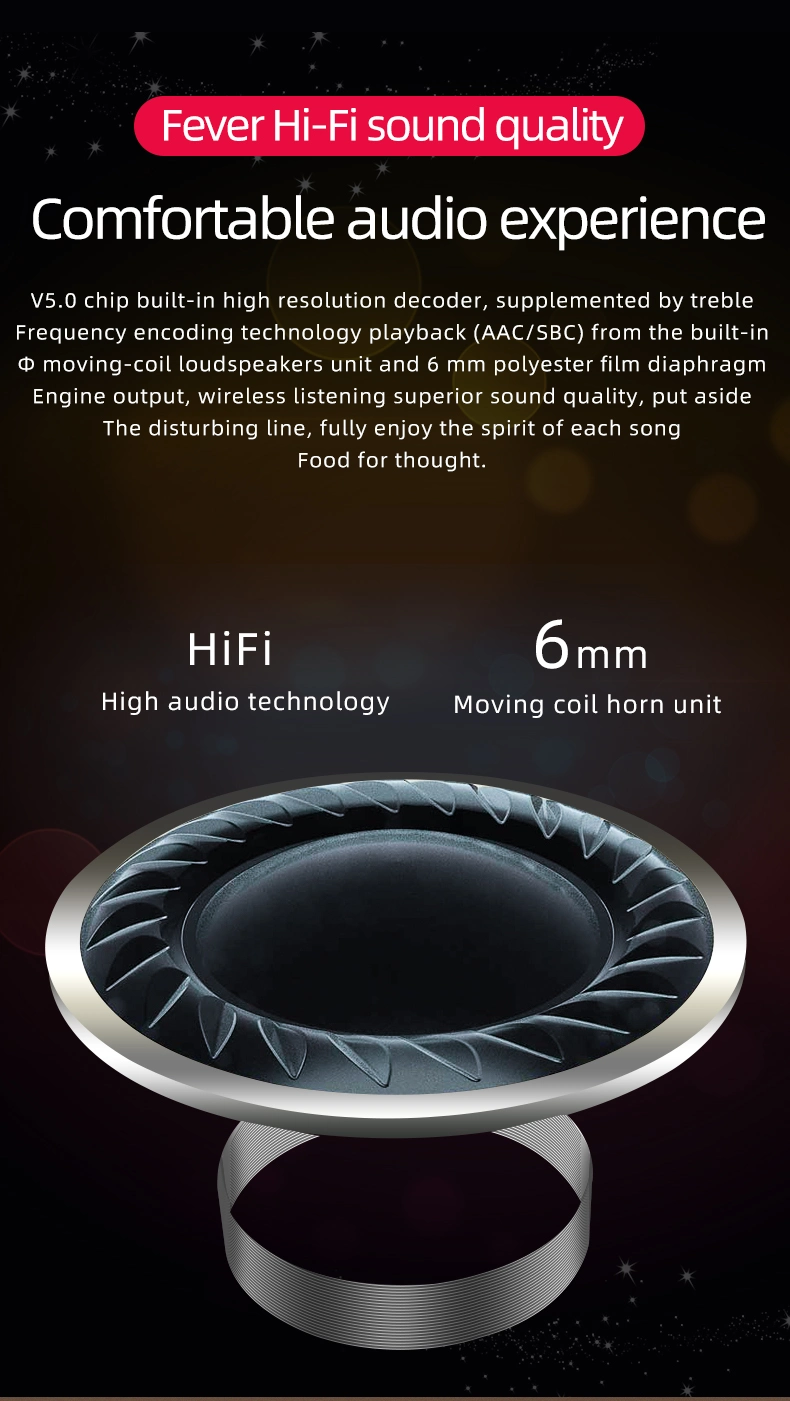 Tws Bluetooth Earphone Wireless Headphone Stereo Headset Mini Earphone for Mobile Phone, PC, Tablet, etc