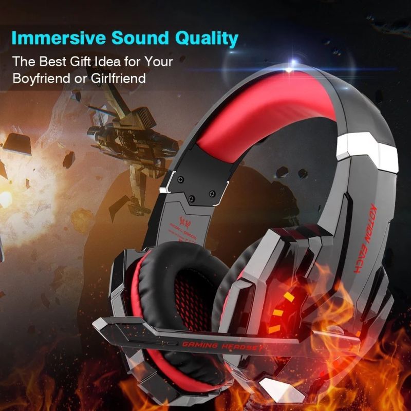 Hot Selling Game Wired Headphones Computer Headsets with Mic