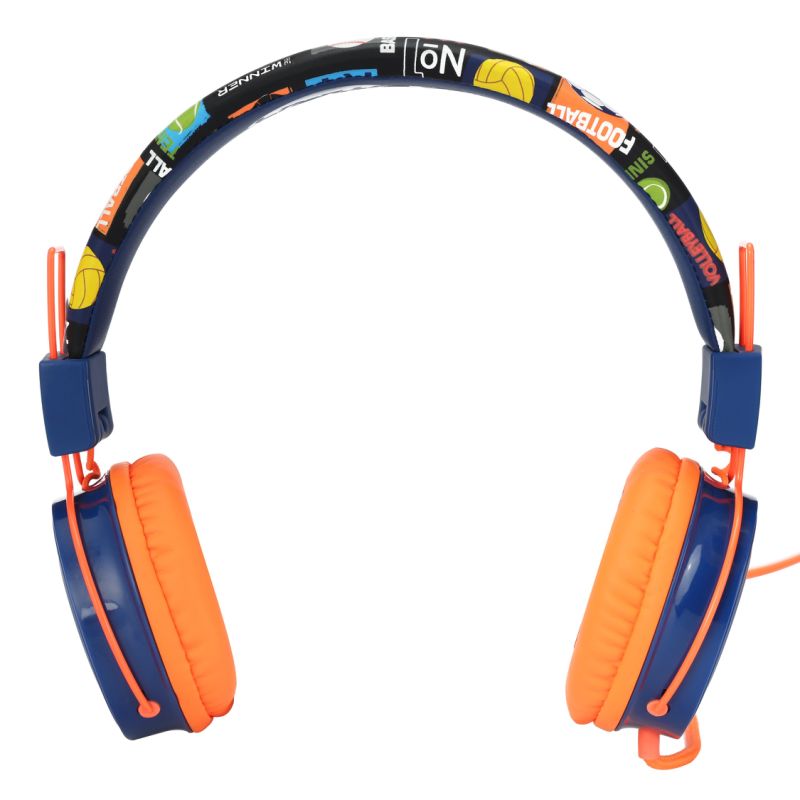 Global Crown High Quality Stereo Bass Foldable Portable Kids Music Headphones with Microphone