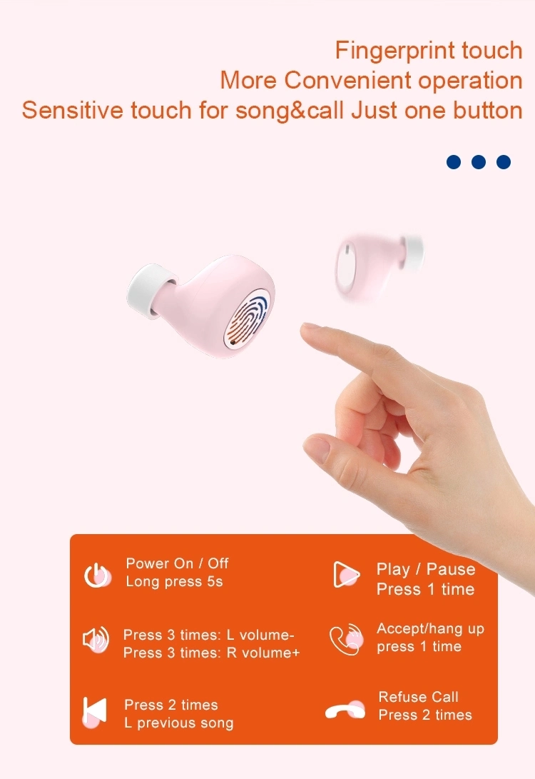 Amazon 2020 Best Selling Unique Ear Earphones Headphones Tws Wireless Waterproof Earbuds for Mobile Phone