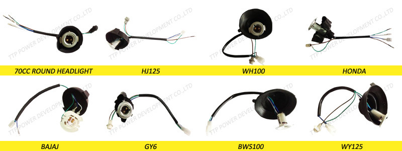 Yueguan Motorcycle Accessories Motorcycle Headlight Socket, Headlamp Socket