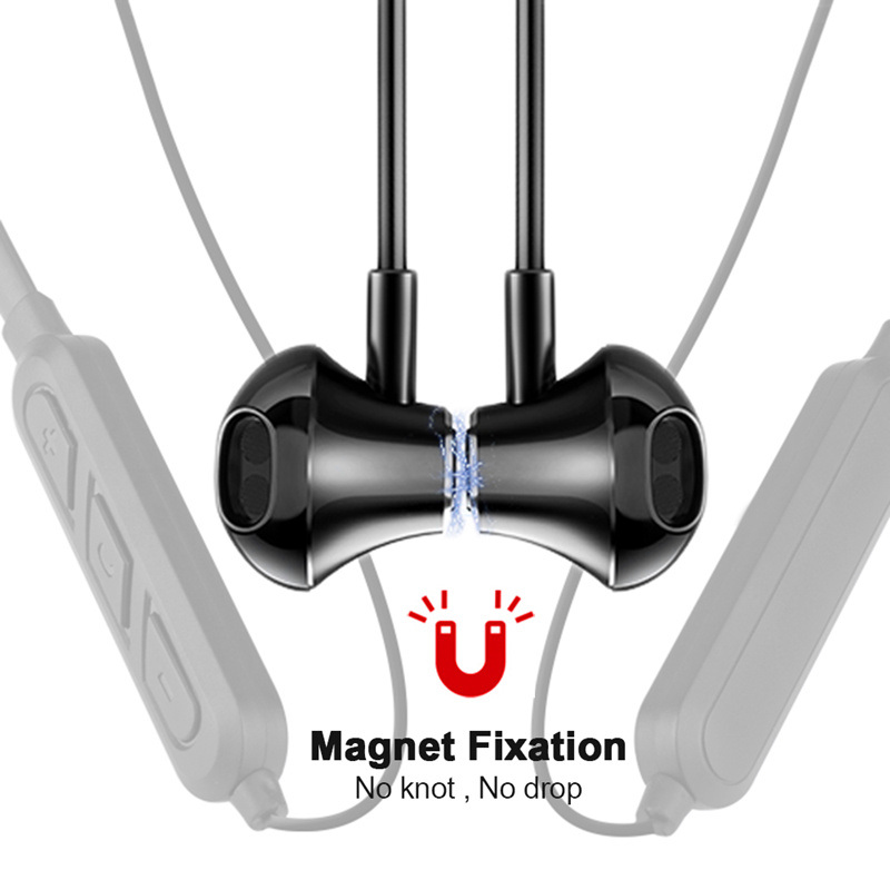 Magnet MP3 Bluetooth Wireless Stereo Earbuds Best Headphone Earphones