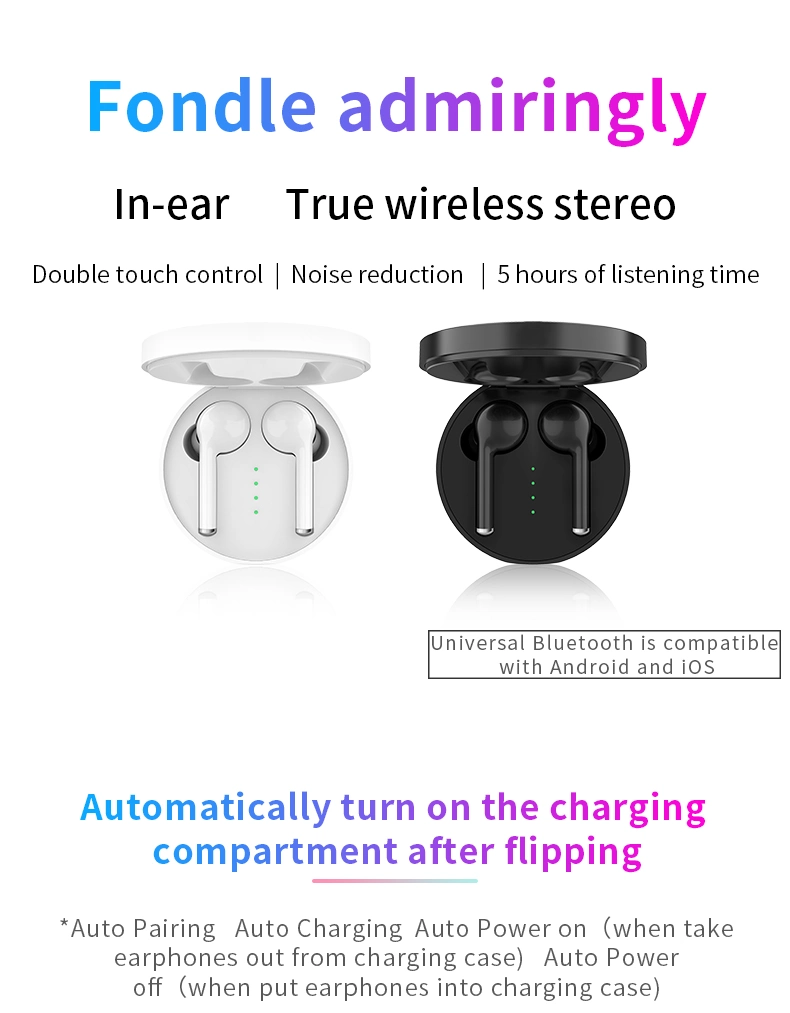 Headset Best Tws 5.0 HiFi Sound Quality Earphones Headphones True Stereo Wireless Earbuds Tw40 Tw50