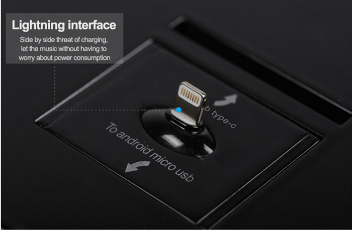 Hotel Alarm Clock Radio NFC Charging Docking Station Bluetooth Speaker for iPhone Plug in