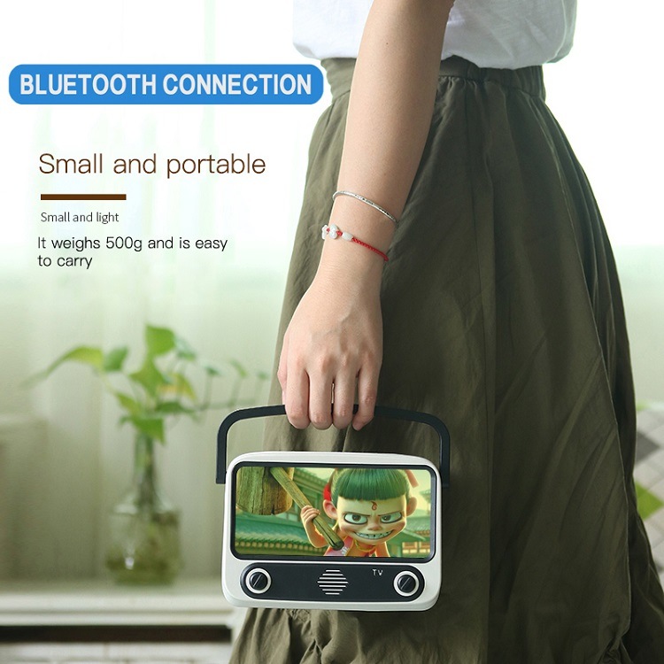 Wireless Retro TV Mini Portable Bluetooth Bass Speaker