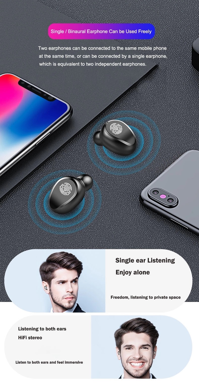 F9 F9-5c F9 Speaker Earbuds Wireless Bluetooth Headset