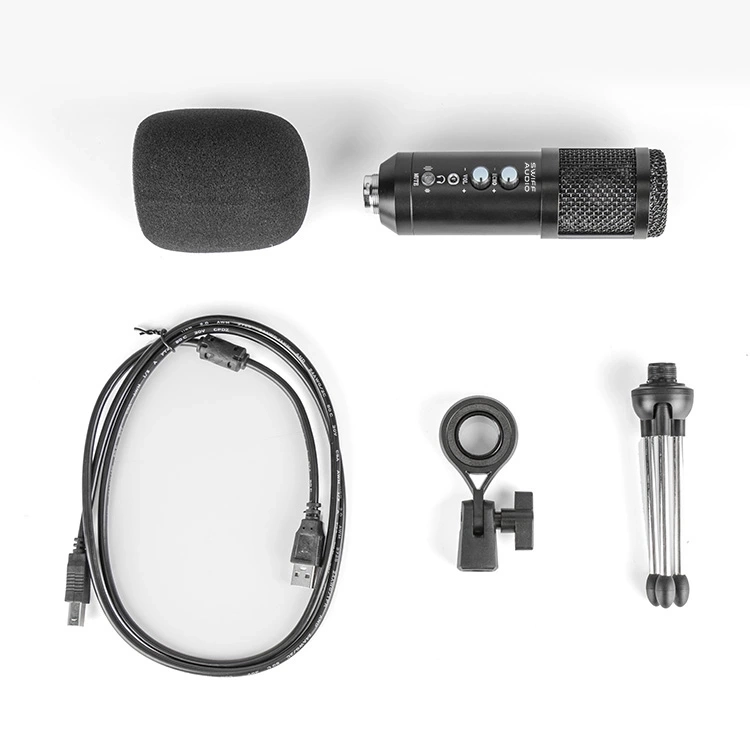 Computer Professional Studio Condenser Sound Recording Speaker Headphone Microphone Bluetooth Speaker