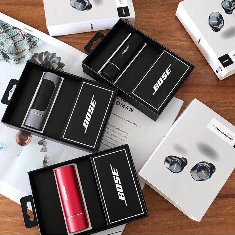 High Quality Bluetooth Earbud with Metal Charging Case Bluetooth Headset for Bose Free