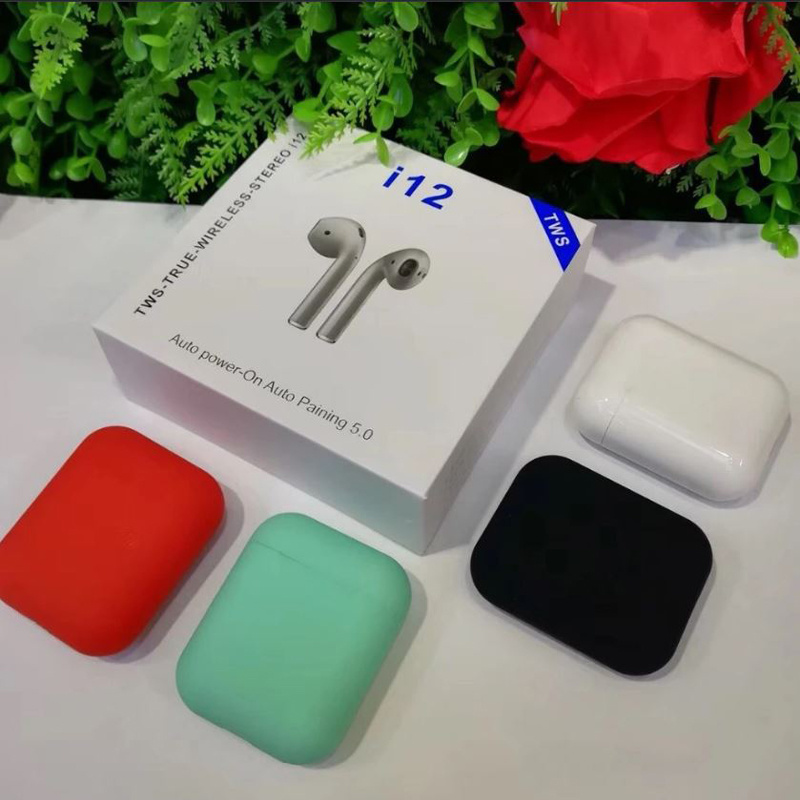 2019 New Microphone Headset 5.0 Touch Earbuds Mini I12 Tws Bluetooth Earphone