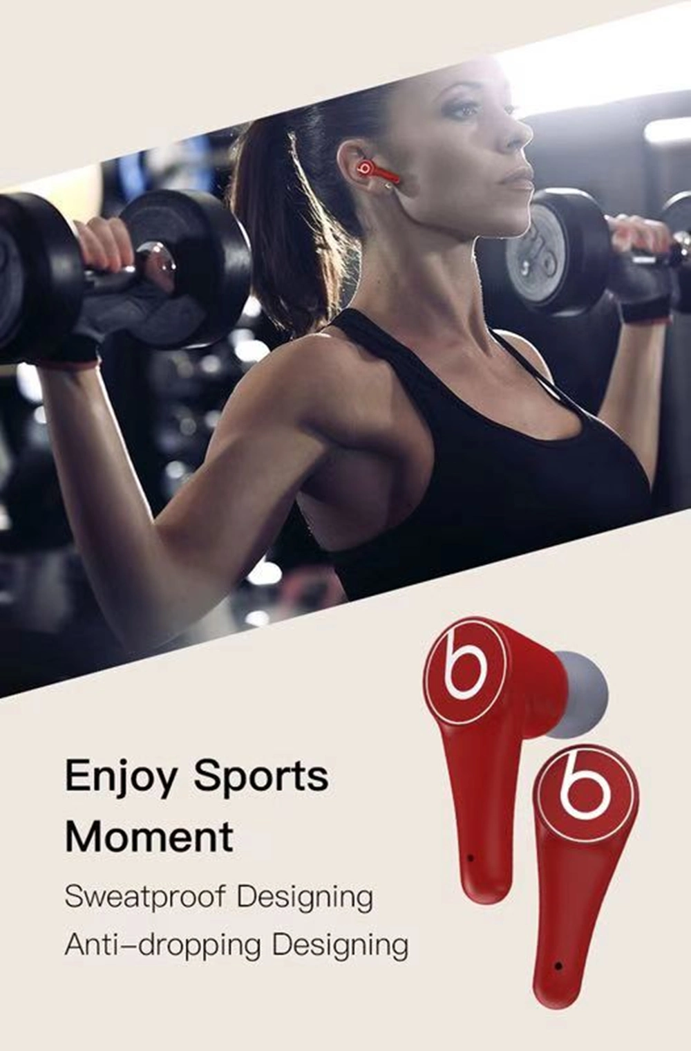 Bluetooth Headset Music Headphones Business Headset Sports Wireless Earbuds Earphones