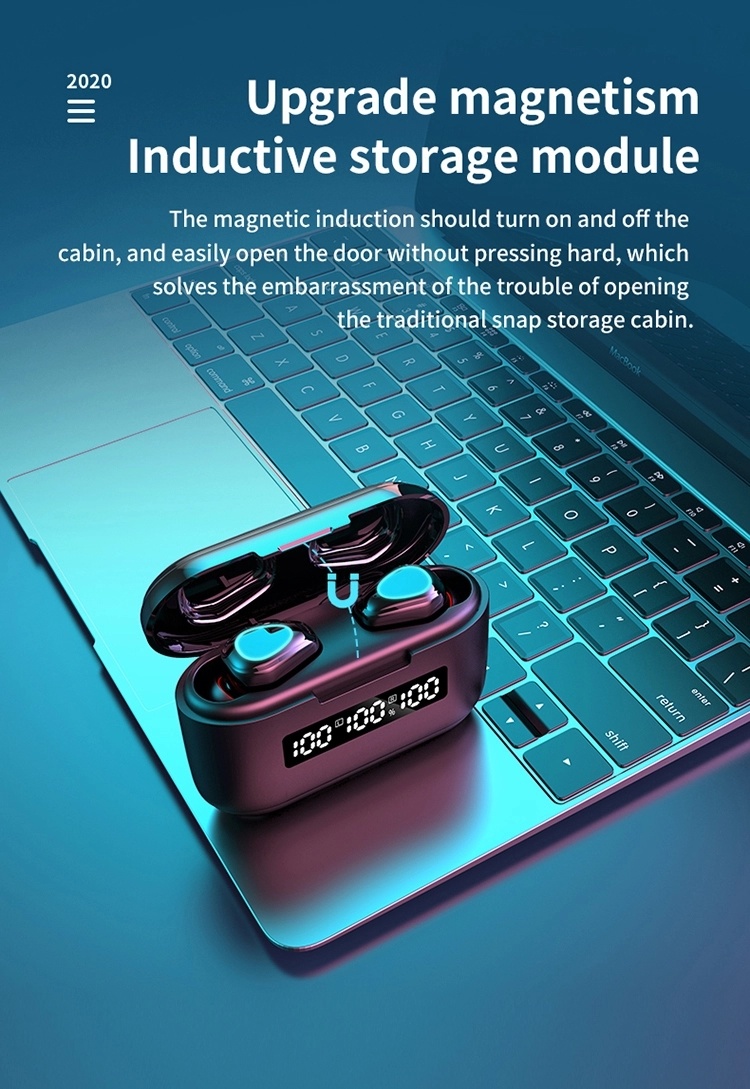 Portable Headset Wireless Earbuds Waterproof Wireless Headphone