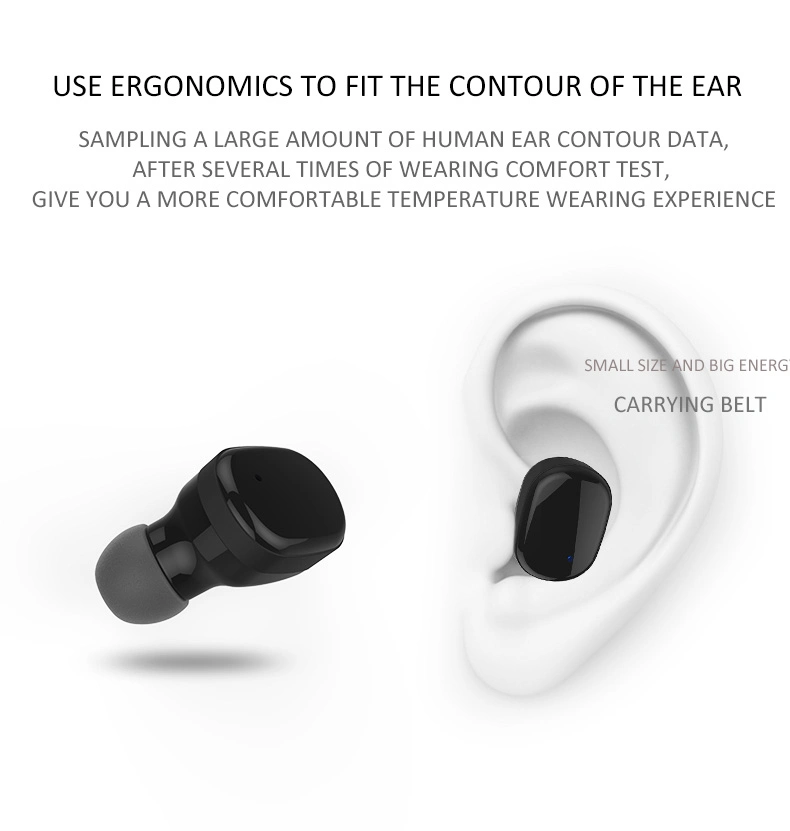 Headset Design Tws Bluetooth Headphone Waterproof Stereo Earphone Wireless Headphone for Smart Phones