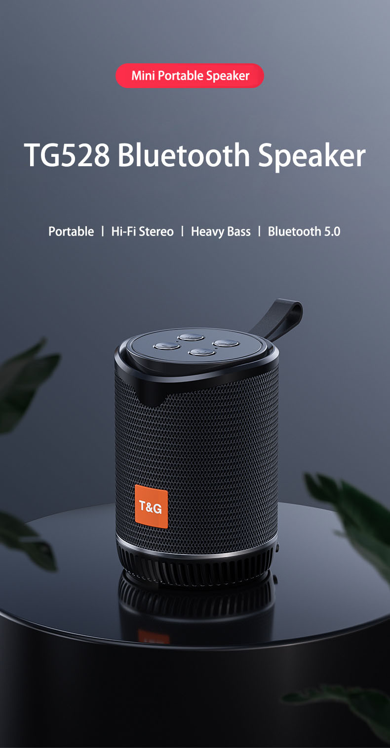 Tg528 Best Selling Speaker Fabric Mini Portable Louder Speaker with USB U Disk TF FM Radio