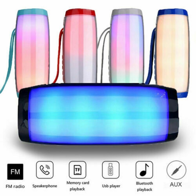 Portable Bluetooth Speakers Wireless Powerful with LED Light Speaker