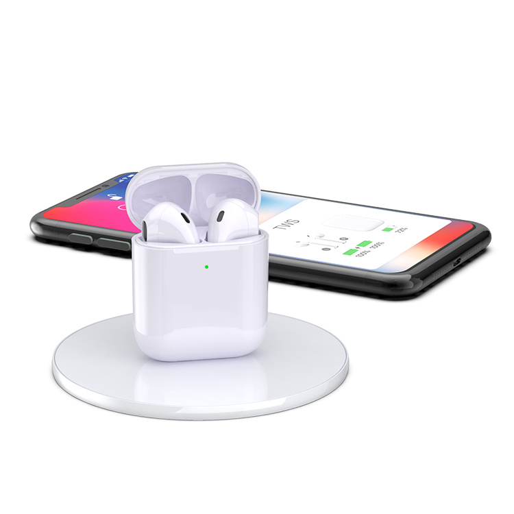 Wireless Charging Tws Earphone Bluetooth Headphones for iPhone Android