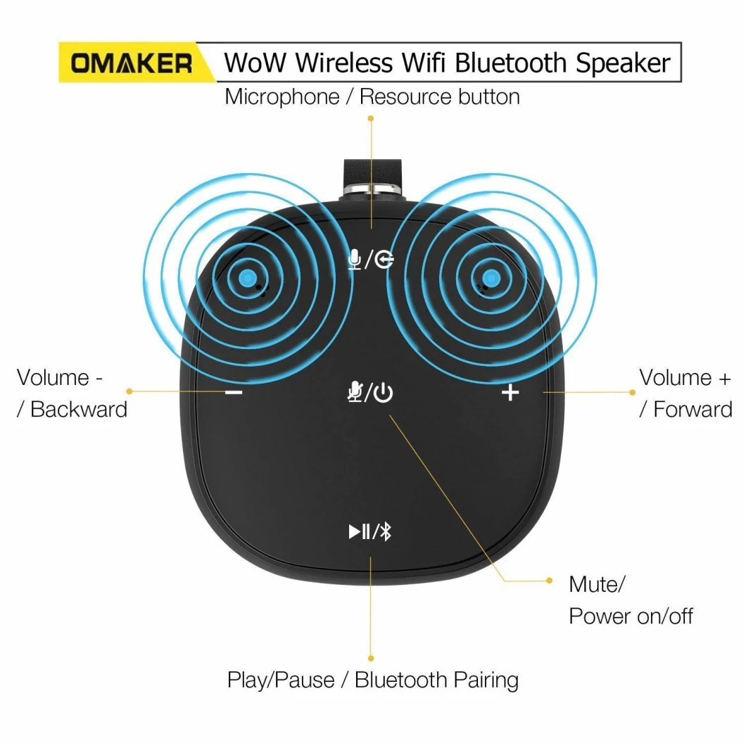 W55 WiFi Speaker Voice Control Speaker Ai Smart Speaker Amazon Alexa Voice System AVS System