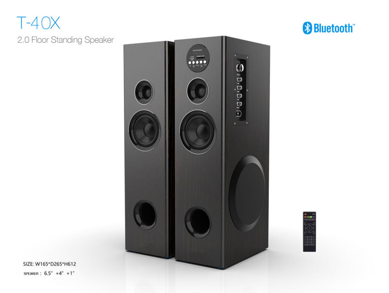 2.0 Bluetooth Tower Speaker Bluetooth Home Theater Speaker Floor Standing Speaker 60W