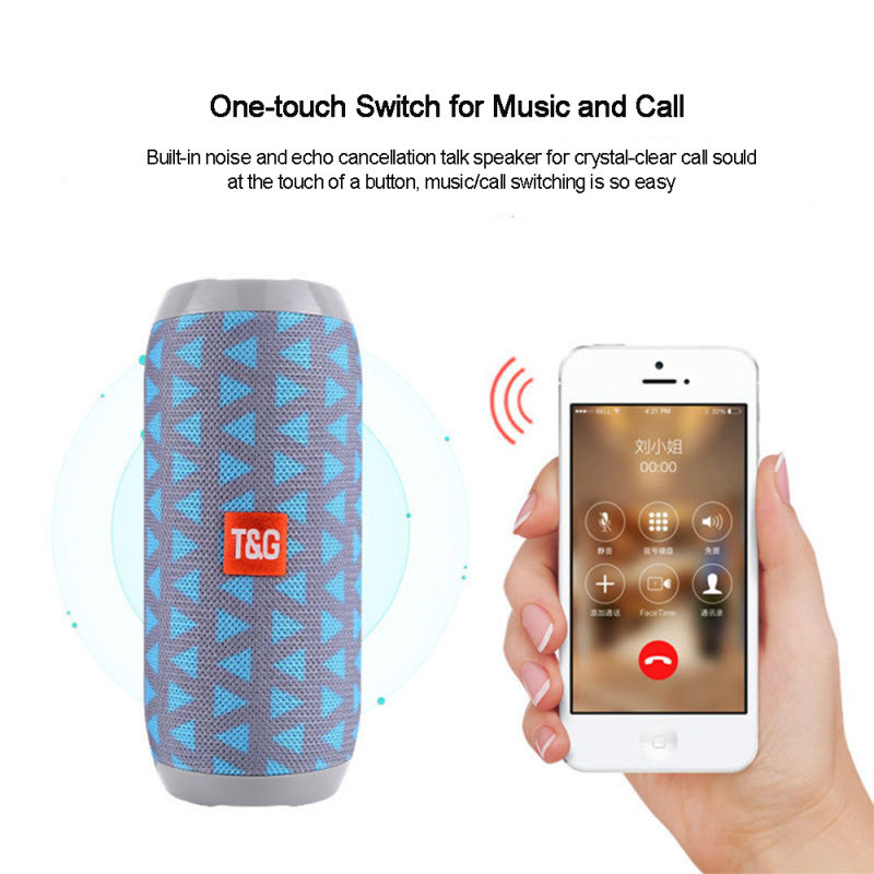 Waterproof Bluetooth Speaker Portable Outdoor Rechargeable Wireless Speaker