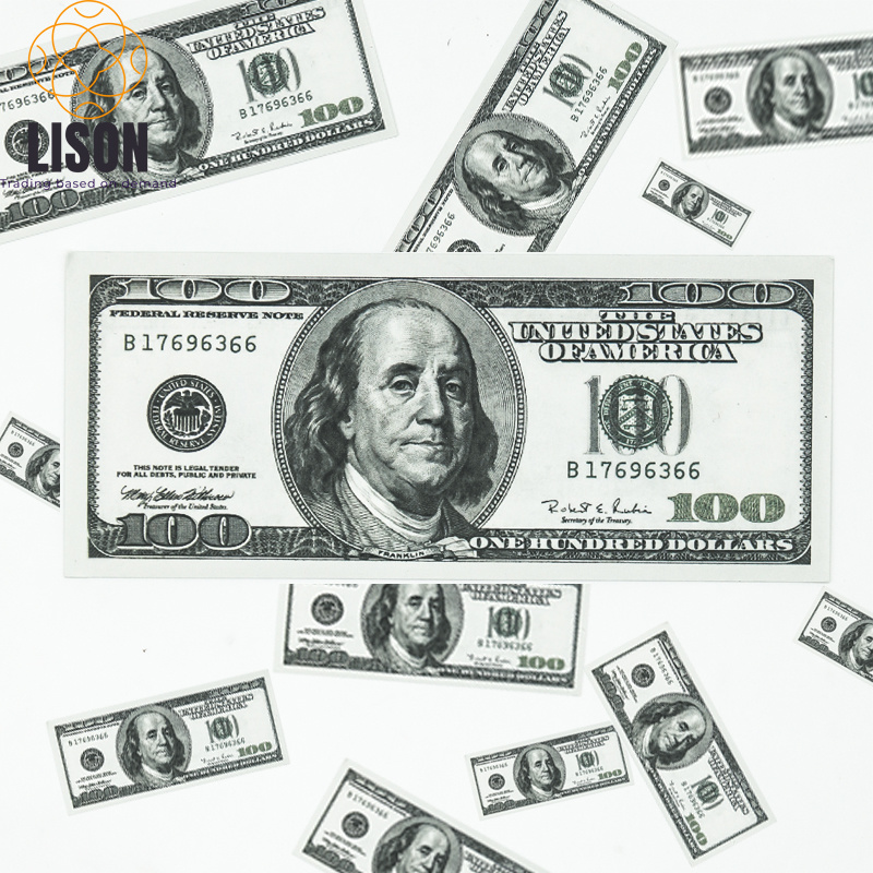 Famous Hottest Dollar Bill Props with Color Printing