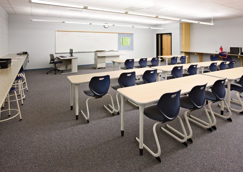 Single Student Desk and Student Chair School Furniture