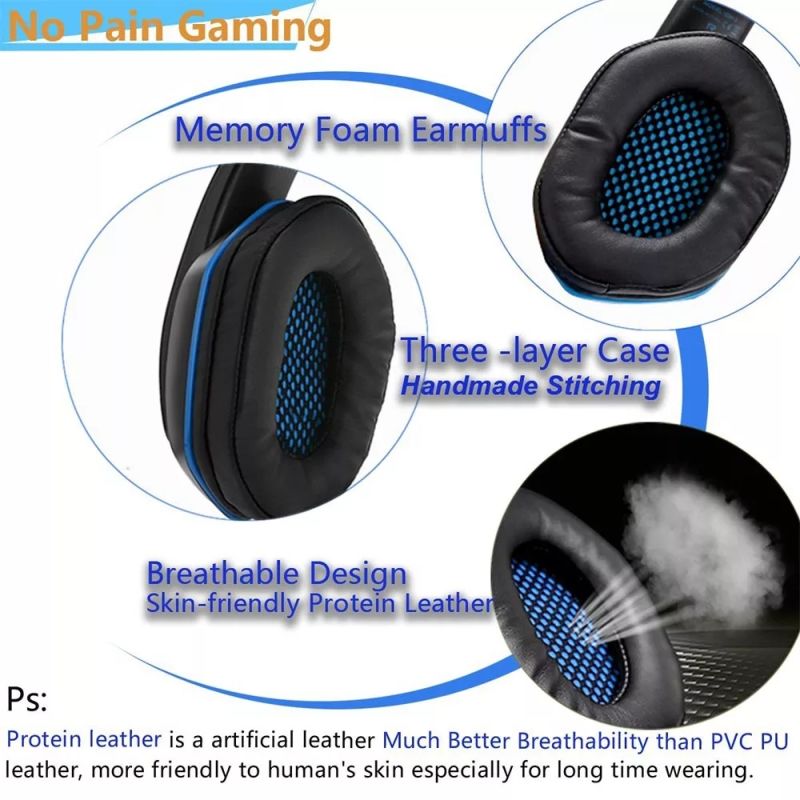 Hot Selling Wireless PC Gaming Headphone Game Headset with Microphone