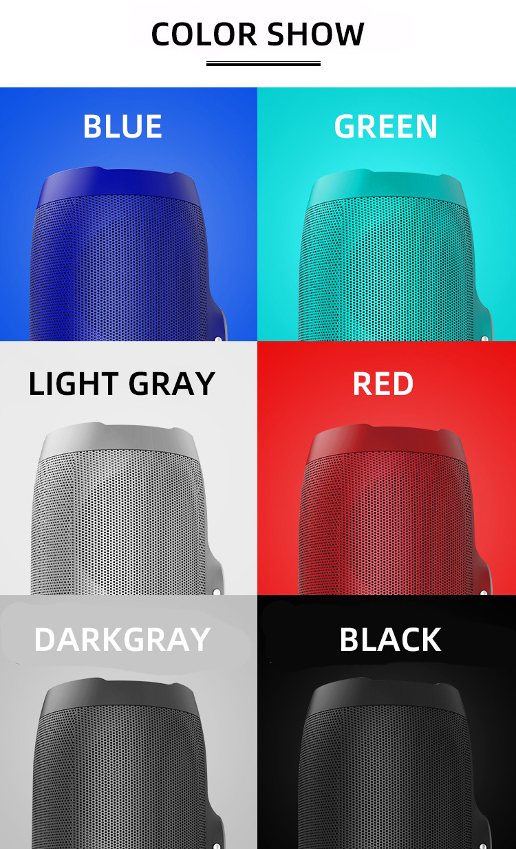 Wireless Speaker Bluetooth, Round Bluetooth Speaker and Outdoor Bluetooth