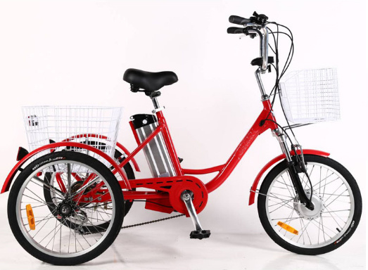 Wholesale 36V 250W Adult Large Electric Tricycle for Shopping