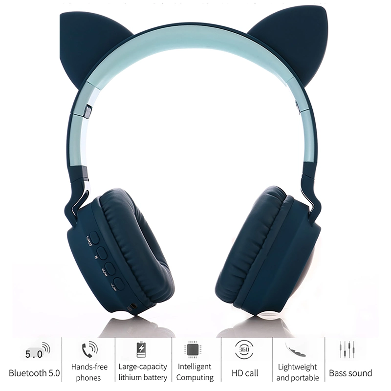 Wholesale Beats Handsfree Noise Cancelling Stereo Gaming Cat Ear Wireless Bluetooth Earphone Headphones with Microphone