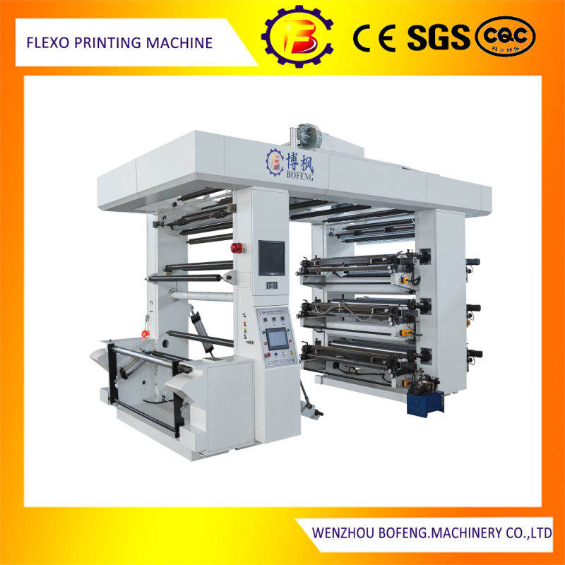 Six Color High Speed Paper Flexo/Flexographic Printing Machine with Full Configuration.