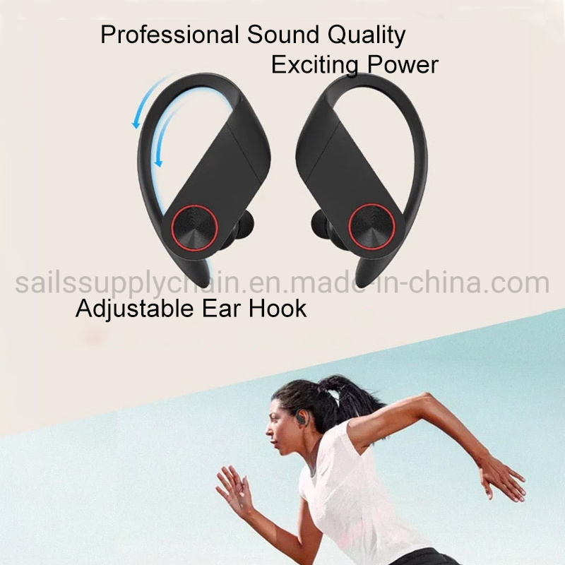 Blue Tooth Wireless Earbuds Headphone Earphone with Wireless Charging