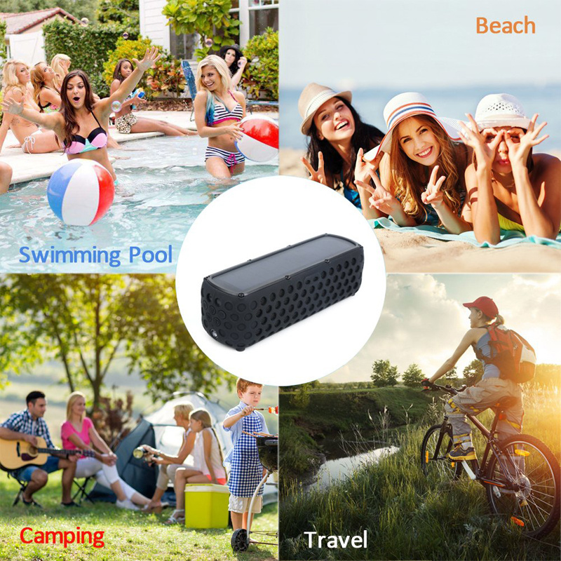 Solar Outdoor Waterproof Bluetooth Bike Speaker Light for Bicycle