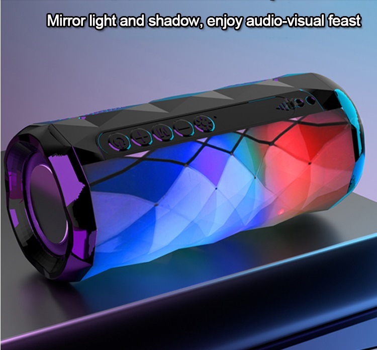 LED Stereo Bass Boombox Subwoofer USB 3D Surround Bluetooth Speaker